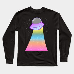 Pastel Sparkle UFO Long Sleeve T-Shirt